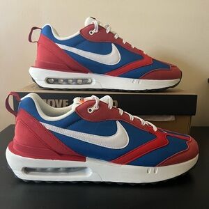 Nike Air Max Dawn Sneakers DJ3624-400 Team Royal/Red Clay Men’s Size 12 BNIB